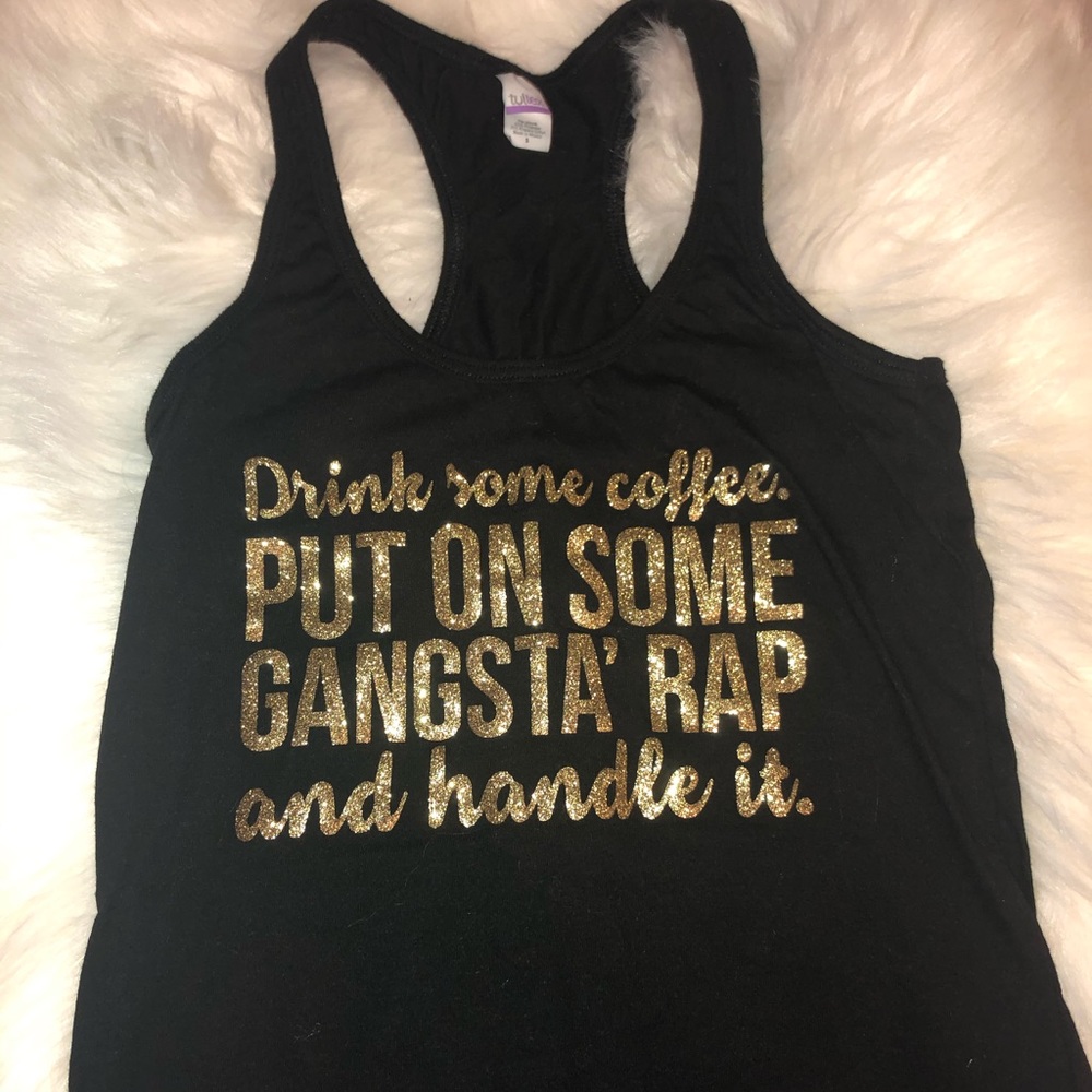 ✨Coffee & rap Tank top
